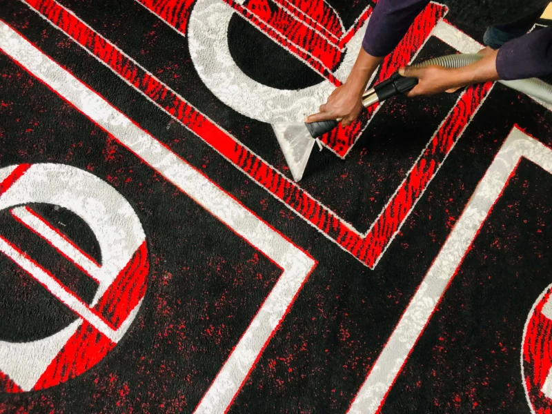 Carpet drying after deep cleaning by Aspire Cleaners