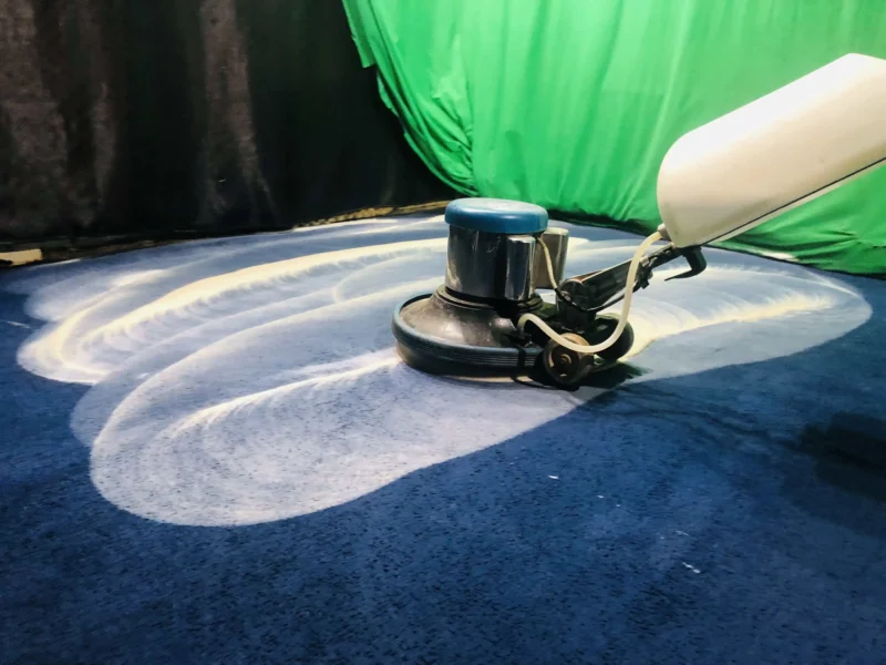 Dirty carpet being cleaned by Aspire Cleaners Uganda